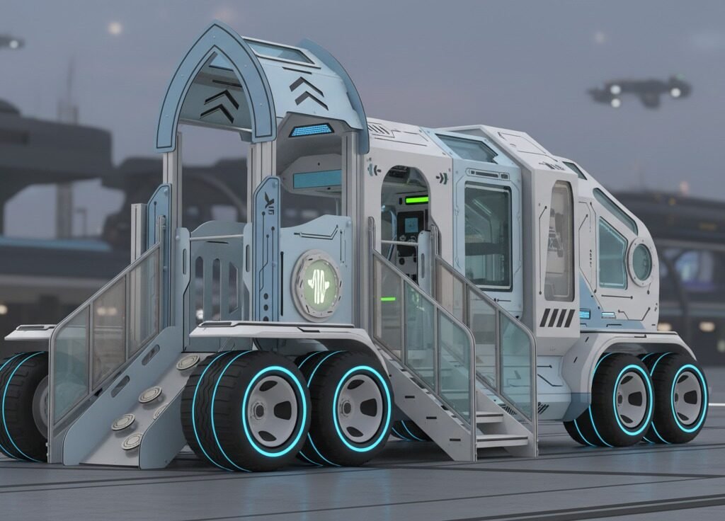 HPL truck style outdoor playground equipment with climbing ramps slides and tunnels EN1176 certified