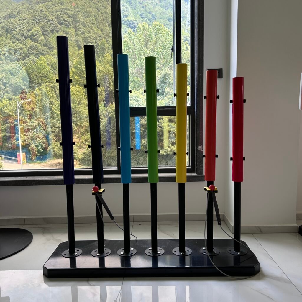 aluminum tube outdoor percussion instrument with colorful design for playgrounds and parks