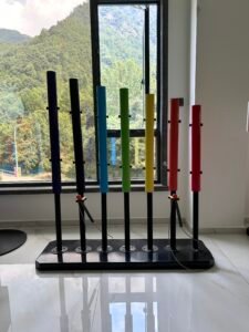aluminum tube outdoor percussion instrument with colorful design for playgrounds and parks