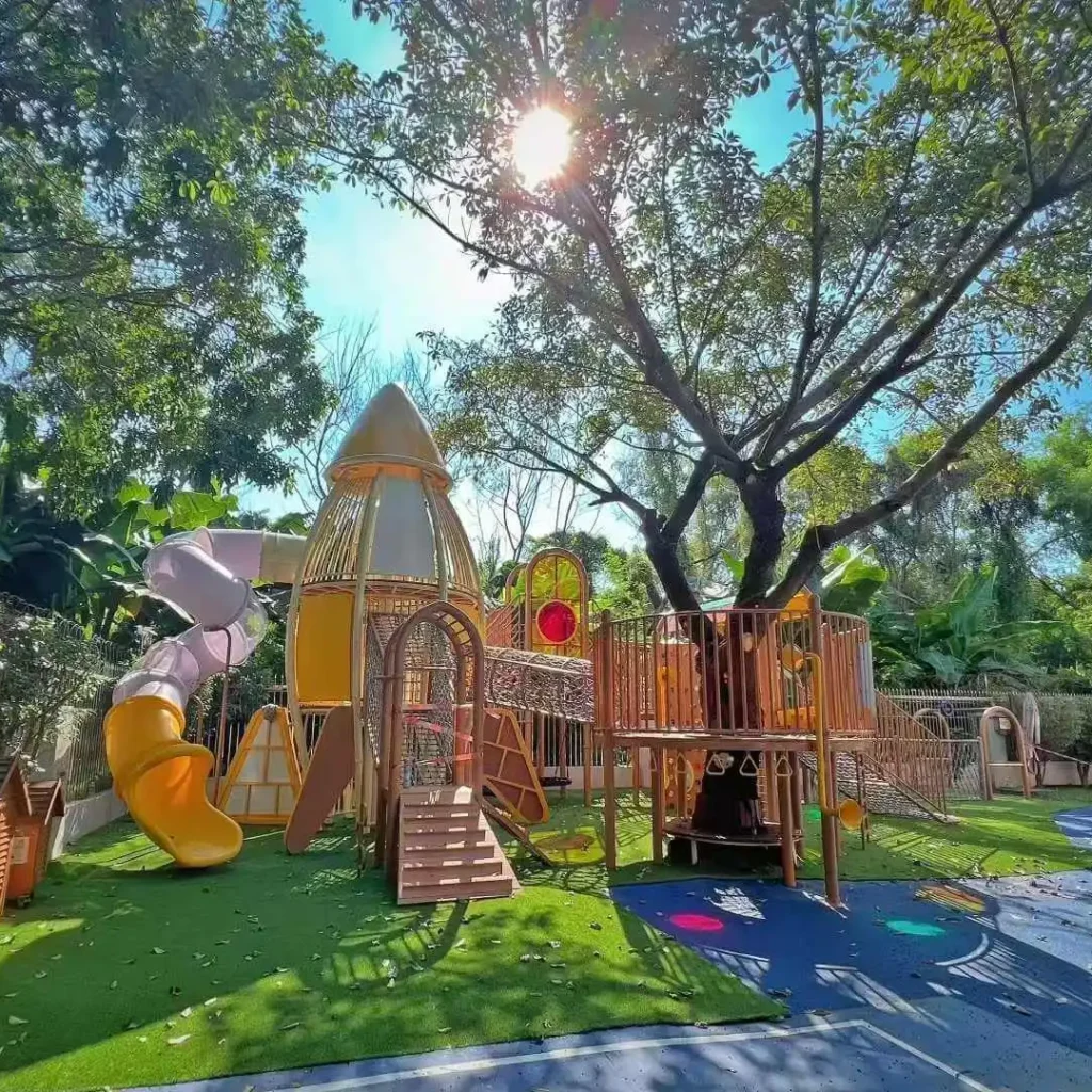 ocket-themed-kindergarten-slide