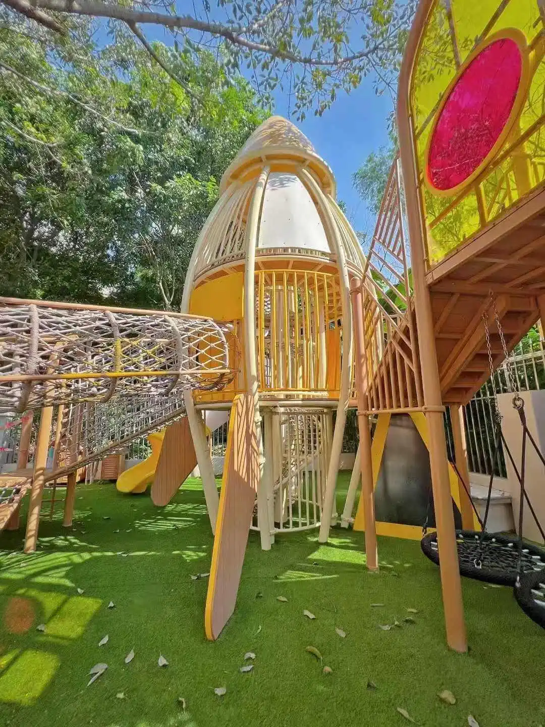 ocket-themed-kindergarten-slide